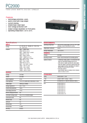 PC2000110-48 Datasheet PDF Powerbox