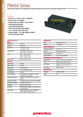 PM450-18 Datasheet PDF Powerbox