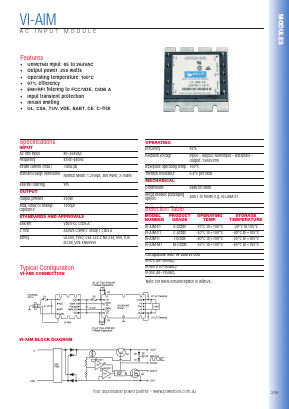 VI-AIM-I1 Datasheet PDF Powerbox