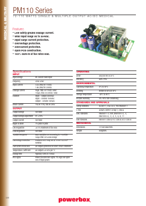 PM110-13A Datasheet PDF Powerbox