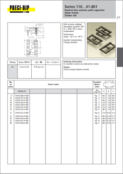 110-93-640-41-801 Datasheet PDF Precid-Dip Durtal SA