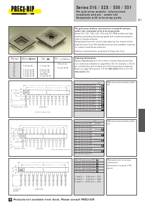 516-93-XXX-XX-XXX-003 Datasheet PDF Precid-Dip Durtal SA