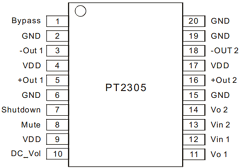 PT2305 Datasheet PDF Princeton Technology
