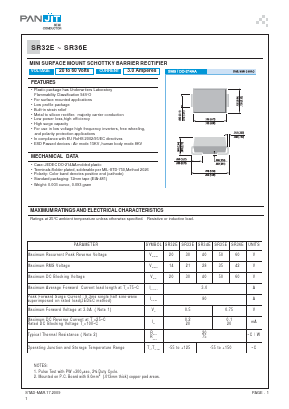 SR32E Datasheet PDF PANJIT INTERNATIONAL