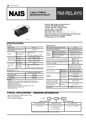 RM2-L2-24V Datasheet PDF Panasonic Corporation