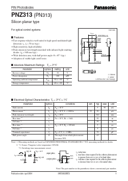 PNZ313 Datasheet PDF Panasonic Corporation