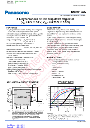 NN30310AAVB Datasheet PDF Panasonic Corporation