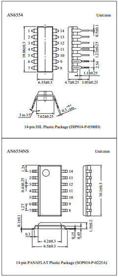 AN6554NS Datasheet PDF Panasonic Corporation