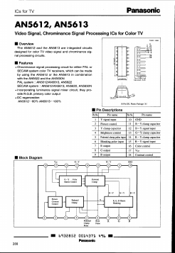 AN5613 Datasheet PDF Panasonic Corporation