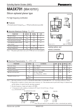MA10701 Datasheet PDF Panasonic Corporation