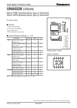 UN228 Datasheet PDF Panasonic Corporation
