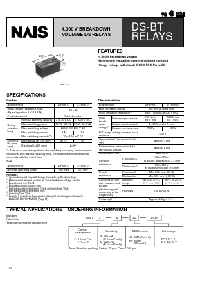 DSBT2-S-DC1.5V Datasheet PDF Panasonic Corporation