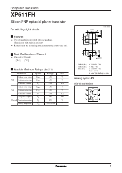 XP611FH Datasheet PDF Panasonic Corporation