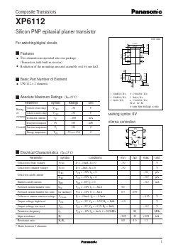XP6112 Datasheet PDF Panasonic Corporation