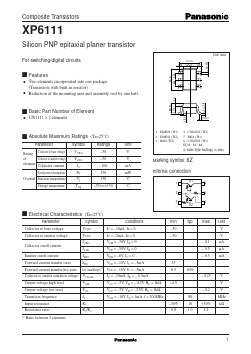 XP6111 Datasheet PDF Panasonic Corporation