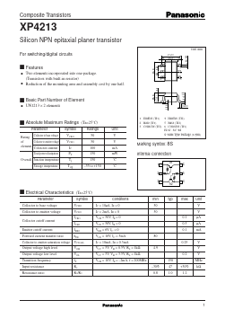 XP4213 Datasheet PDF Panasonic Corporation
