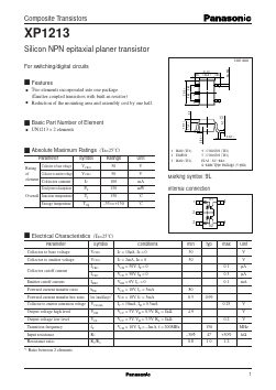 XP1213 Datasheet PDF Panasonic Corporation