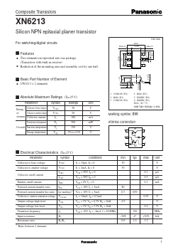 XN6213 Datasheet PDF Panasonic Corporation
