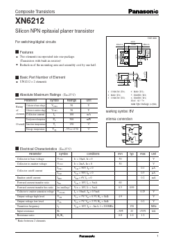 XN6212 Datasheet PDF Panasonic Corporation