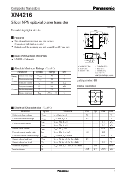 XN4216 Datasheet PDF Panasonic Corporation