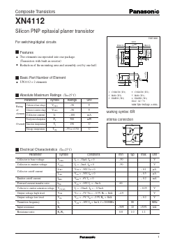 XN4112 Datasheet PDF Panasonic Corporation