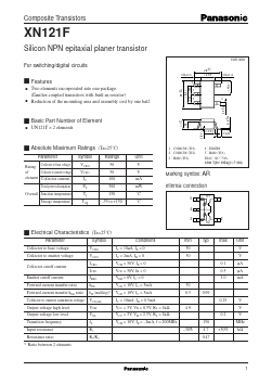 XN121F Datasheet PDF Panasonic Corporation