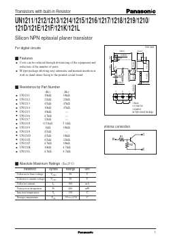 UN1211 Datasheet PDF Panasonic Corporation