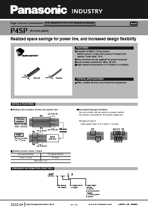 AXF6G6012 Datasheet PDF Panasonic Corporation