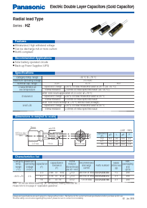 EECHZ0E335 Datasheet PDF Panasonic Corporation
