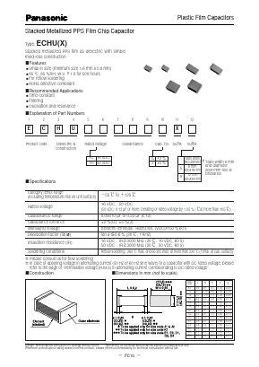 ECH-U1H121GX5 Datasheet PDF Panasonic Corporation
