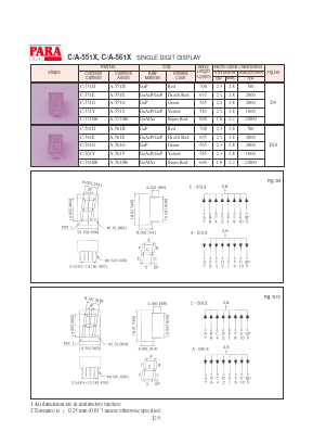 A-551E_ Datasheet PDF Para Light Electronics
