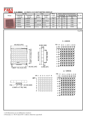 A-5880E Datasheet PDF Para Light Electronics