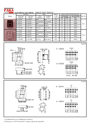 C-1201H_ Datasheet PDF Para Light Electronics