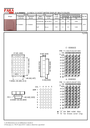 C-5580EG Datasheet PDF Para Light Electronics