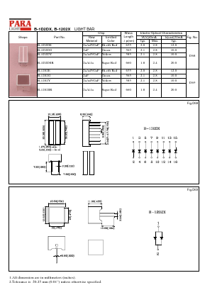 B-1804G Datasheet PDF Para Light Electronics