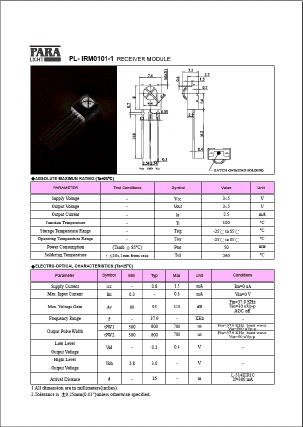 L-51ROPT1D2 Datasheet PDF Para Light Electronics