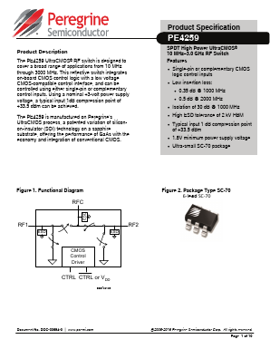EK4259-01 Datasheet PDF Peregrine Semiconductor
