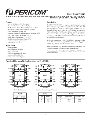 PS391CSE Datasheet PDF Pericom Semiconductor