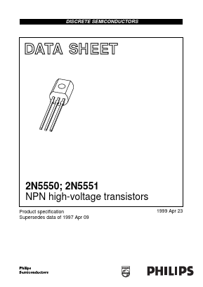 2N5551 Datasheet PDF Philips Electronics