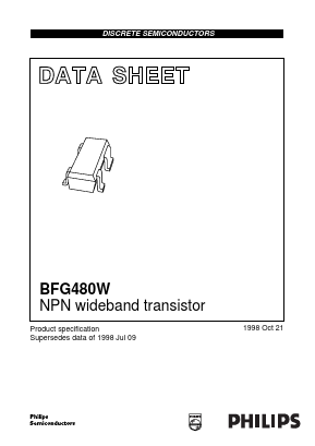 BFG480W Datasheet PDF Philips Electronics