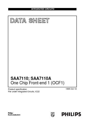 SAA7110 Datasheet PDF Philips Electronics