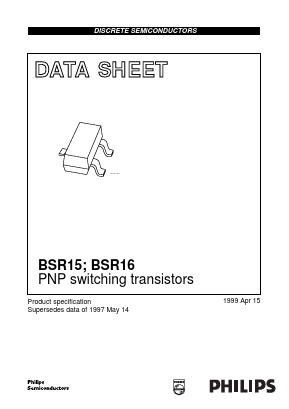 BSR15 Datasheet PDF Philips Electronics