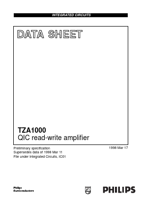 TZA1000 Datasheet PDF Philips Electronics