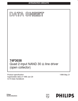 N74F3038N Datasheet PDF Philips Electronics