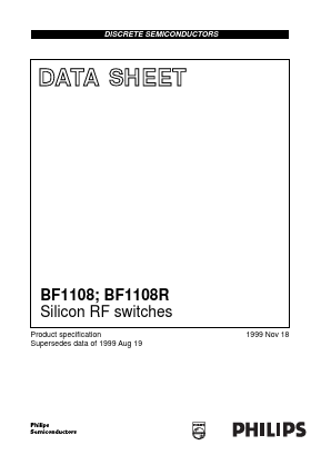 BF1108 Datasheet PDF Philips Electronics