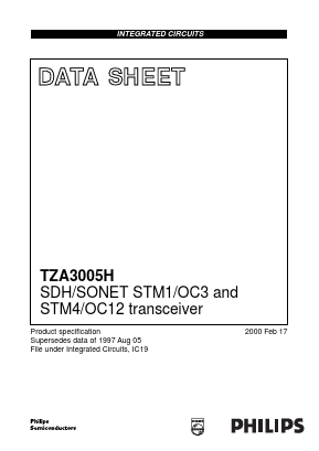 TZA3005H/C1 Datasheet PDF Philips Electronics