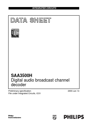 SAA3500H Datasheet PDF Philips Electronics