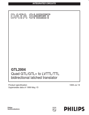 GTL2004PW Datasheet PDF Philips Electronics