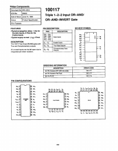 100117 Datasheet PDF Philips Electronics