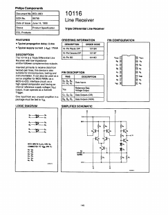 10116N Datasheet PDF Philips Electronics